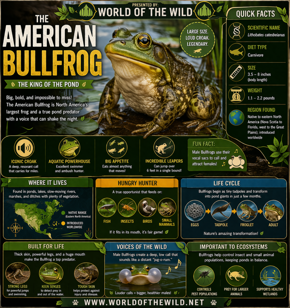 American Bullfrog Infographic
