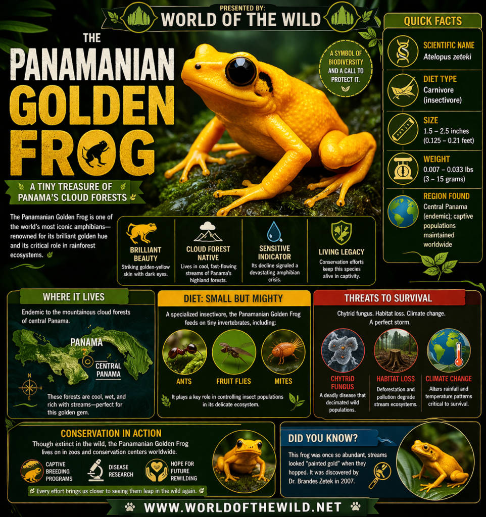 Panamanian Golden Frog Infographic
