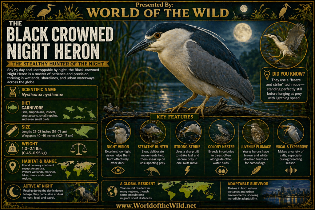 Black Capped Night Heron