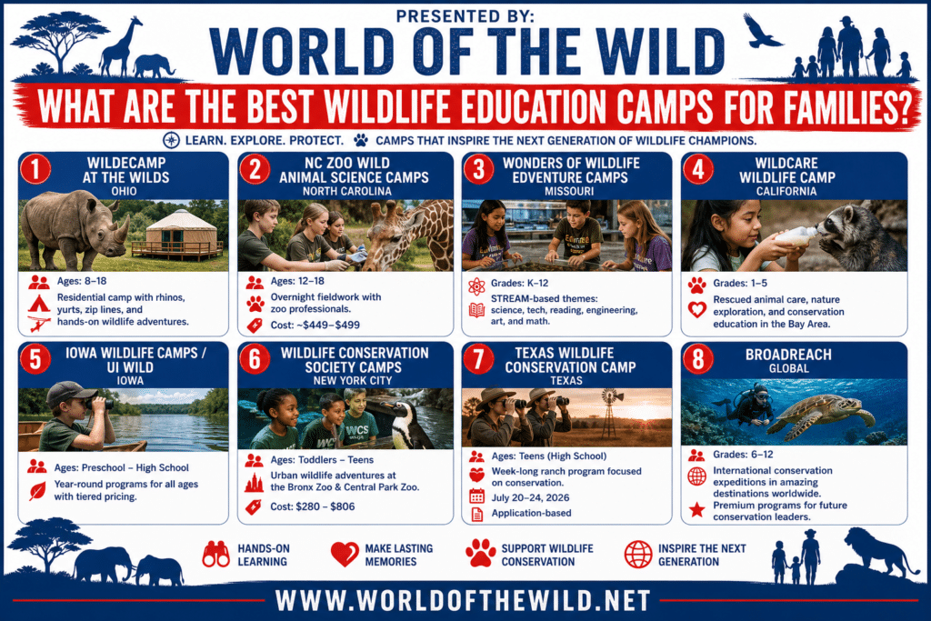 What Are the Best Wildlife Education Camps for Families?